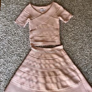 Sandro top and skirt